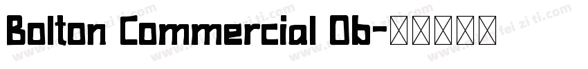 Bolton Commercial Ob字体转换